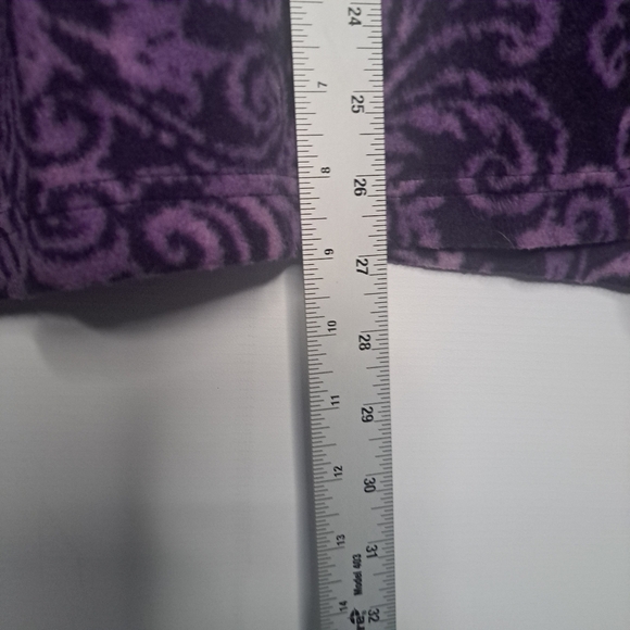 Pullover Crewneck Fleece Violet / Purple Basic Editions Top Shirt Warm Cozy - Picture 6 of 6